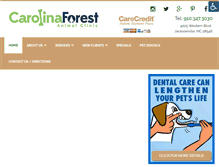 Tablet Screenshot of carolinaforestanimalclinic.com